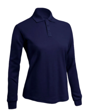 polera piquÉ manga larga femenina