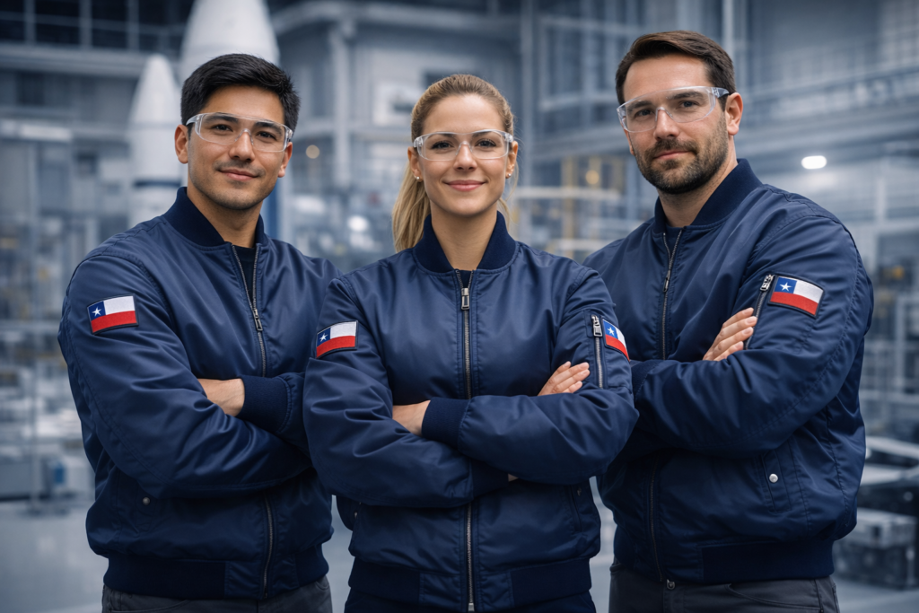 profesionales aeroespaciales chilenos en acción