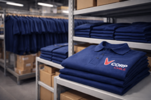 camisa corp chile en estante organizad0
